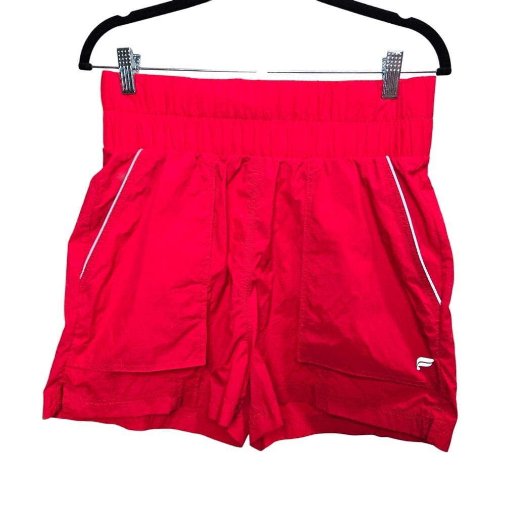 Fabletics Ultra High Waited Piped Nylon Shorts